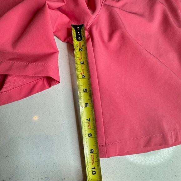 Hreski Mens Performance Golf Shorts Rose Size 36 Button Front With Pockets - Picture 8 of 8